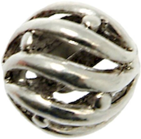 Perle métal ronde Ø 15 mm Argenté - MegaCrea