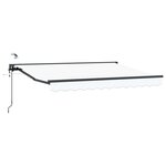 vidaXL Auvent rétractable électrique Blanc 3 x 2 5 m