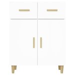 vidaXL Buffet blanc 69 5x34x89 cm bois d’ingénierie