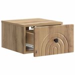 vidaXL Cabinet de chevet mural 2 pc Chêne artisanal 33 x 34 5 x 20 cm