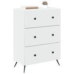 vidaXL Armoire à tiroirs Blanc 66 x 34 5 x 90 cm Bois d'ingénierie
