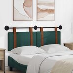 vidaXL Tête de lit suspendue Uni Vert foncé 130 x 55 x 5 cm PU antique