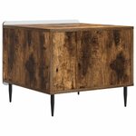vidaXL Table basse Chêne fumé 49 x 50 x 42 cm Bois d'ingénierie