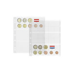 Feuilles Numis pour 3 jeux complets de pièces d'euro.
