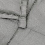 vidaXL Couverture lestée Gris 138x200 cm 10 kg Tissu