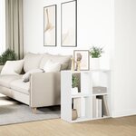 vidaXL Étagère séparatrice de pièce blanc 69 5x29x69 5 cm
