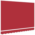 vidaXL Toile de rechange pour store banne Rouge 350 x 200 cm Toile