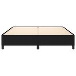 vidaXL Cadre de lit sans matelas noir 180x200 cm tissu