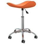 vidaXL Tabouret de salon et spa Orange Similicuir
