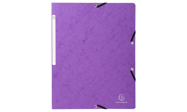Chemise à élastique sans rabat carte lustrée 355gm² - A4 EXACOMPTA