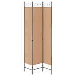 vidaXL Paravent à 3 panneaux Beige 120 x 220 cm Tissu