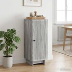 vidaXL Buffet Sonoma gris 33 x 34 5 x 90 cm Bois d'ingénierie