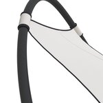 vidaXL Chaise longue à bascule avec roues Acier et textilène Crème