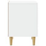 vidaXL Table de chevet Blanc 43 x 34 5 x 50 cm Bois d'ingénierie