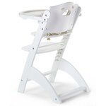 CHILDHOME Chaise haute bébé 2 en 1 Lambda 3 Blanc