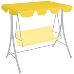 vidaXL Toit de rechange balançoire jaune 188/168x145/110 cm