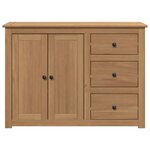 vidaXL Buffet avec tiroirs Panama 112x40x80 cm bois massif de pin