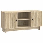 vidaXL Meuble TV 102 x 34 5 x 50 cm Chêne Sonoma Bois d'ingénierie