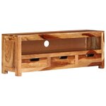 vidaXL Meuble TV 110x30x40 cm Bois d'acacia massif