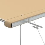 vidaXL Auvent de camping-car et caravane 2x2x2 15 m Beige