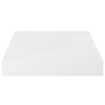 vidaXL Étagère murale flottante Blanc brillant 23x23 5x3 8 cm MDF