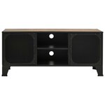 vidaXL Meuble TV Marron rustique 105x36x47 cm Métal et MDF