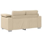 vidaXL Canapé 3 Pièces Crème 219 x 80 x 82 cm Tissu en lin mélangé