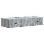 vidaXL Table d'appoint murale 87 5 x 34 5 x 17 cm Bois d'ingénierie