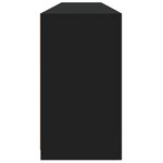 vidaXL Buffet avec lumières LED noir 181 5x37x67 cm