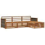 vidaXL Ensemble de canapés d'extérieur Naturel 249 5 x 162 5 x 73 cm