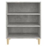 vidaXL Buffet Gris béton 57x35x70 cm Aggloméré