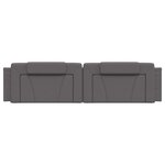 vidaXL Coussin de tête de lit Viana gris 200 cm similicuir