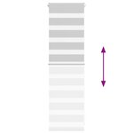 vidaXL Store zèbre gris clair largeur du tissu 35 9 cm polyester