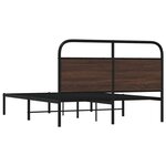 vidaXL Cadre de lit sans matelas 140x190 cm chêne marron