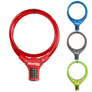 Cable Antivol Vélo 90 cm Câble Combinaison Couleur Aléatoire