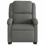 vidaXL Fauteuil inclinable Gris foncé Tissu