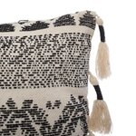 Coussin Jacq Ritual - 60 x 60 cm - Beige et noir