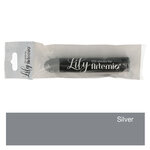 Stick Lily Silver - Peinture À L'Huile - 10X1 7 Cm