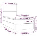 vidaXL Sommier à lattes de lit avec matelas LED Bleu foncé 100x200 cm