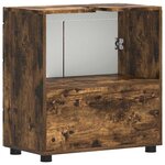 vidaXL Ensemble d'armoire de salle de bain TULUM Chêne fumé