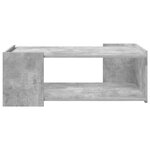 vidaXL Table basse Gris béton 90 x 50 x 33 cm Bois d'ingénierie
