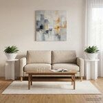 vidaXL Support de Plante 2 pièces Blanc Ø29 5 x 40 cm