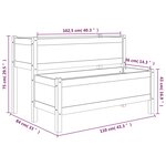 Vidaxl jardinière marron miel 110x84x75 cm bois massif de pin