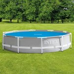 Intex Couverture solaire de piscine bleu 290 cm polyéthylène
