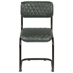vidaXL Chaises à manger lot de 6 gris cuir véritable