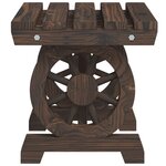 vidaXL Repose-pieds de jardin lot de 2 bois de sapin massif