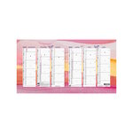 Calendrier 2027 Dépliant - 26 x 13cm - Multicouleurs Fantaisie - Cartonné
