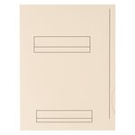 Chemises dossier 2 rabats oxford 24 x 32 cm blanc crème - paquet de 50