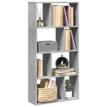 vidaXL Bibliothèque gris béton 60x20x120 5 cm bois d'ingénierie