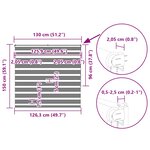 vidaXL Store zèbre gris foncé largeur du tissu 125 9 cm polyester